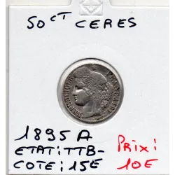 50 centimes Cérès 1895 A Paris TTB-