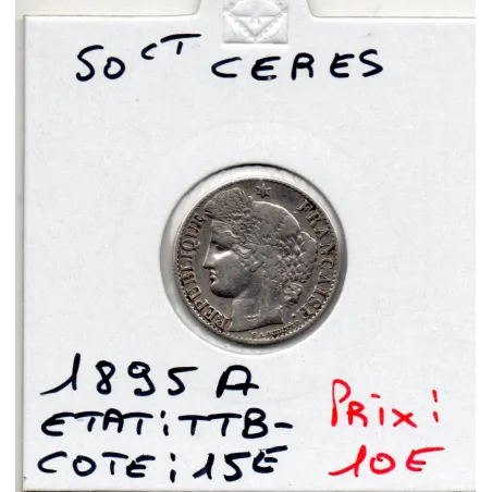 50 centimes Cérès 1895 A Paris TTB-