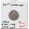 50 centimes Semeuse Argent 1902 TTB