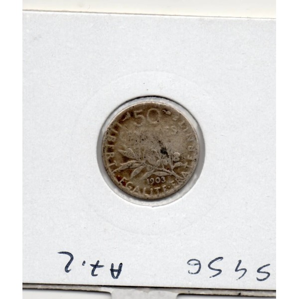 50 centimes Semeuse Argent 1903 B-