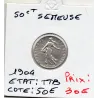 50 centimes Semeuse Argent 1904 TTB