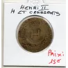 Jeton Henri II, Au H et Croissant, ND TB