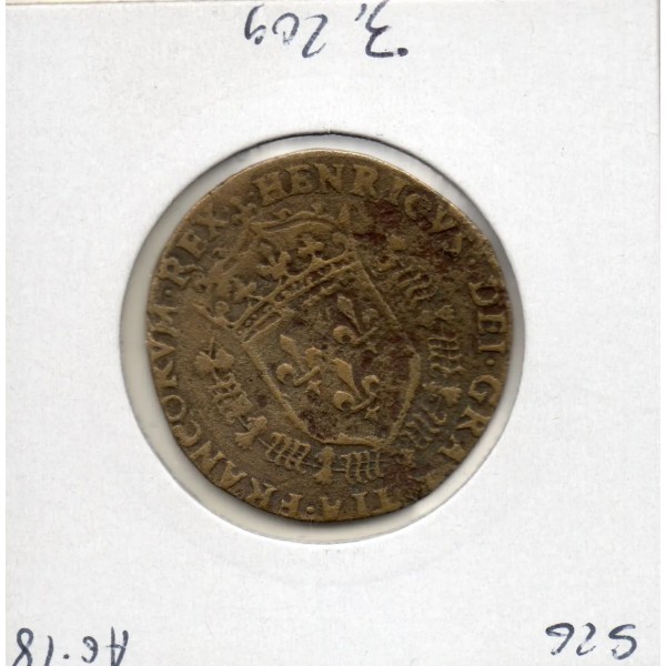 Jeton Henri II, Au H et Croissant, ND TB