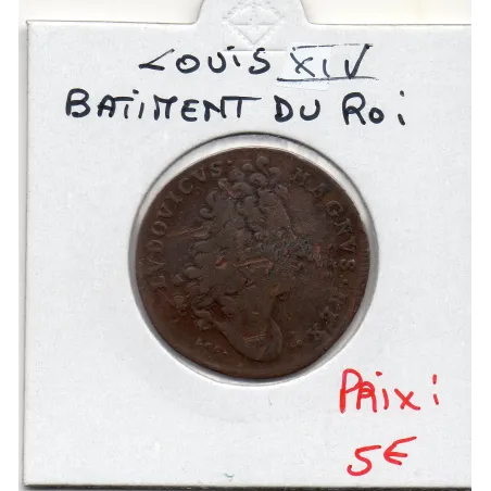 Jeton Louis XIV, Batiments du roi, ND TB feuardent 3055