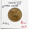 Jeton Sacre de Louis XV 1722 TB+ Feuardent 7894 var