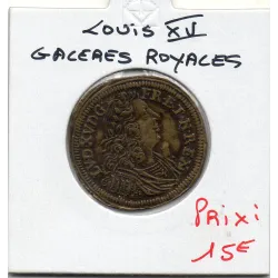 Jeton Louis XV, Galères royales, ND TTB Aequora Lustranod Pacat