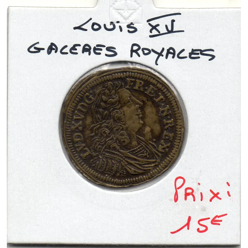 Jeton Louis XV, Galères royales, ND TTB Aequora Lustranod Pacat