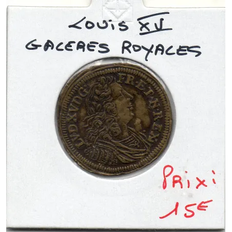 Jeton Louis XV, Galères royales, ND TTB Aequora Lustranod Pacat