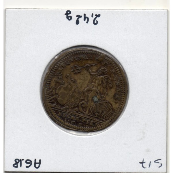 Jeton Louis XV, Galères royales, ND TTB Aequora Lustranod Pacat