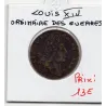 Jeton Louis XIV, ordinaire des guerres, ND TTB feuardent 474