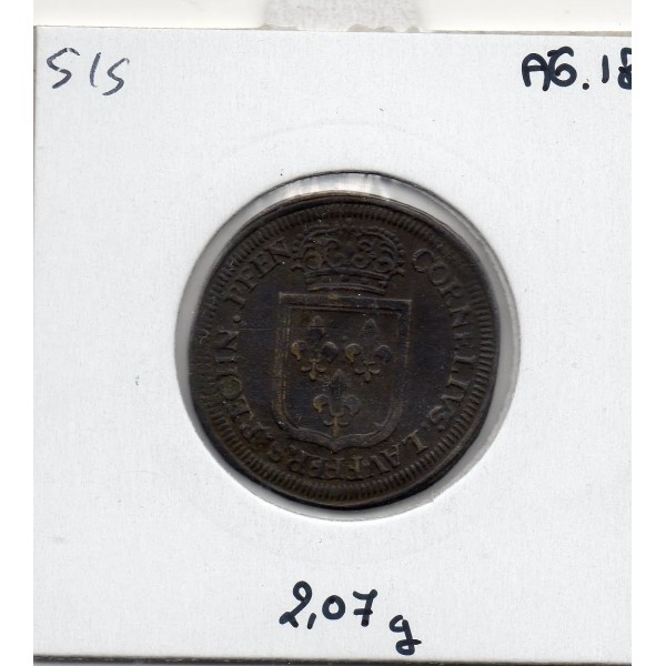 Jeton de nuremberg Louis XIV banalisé, ND TTB