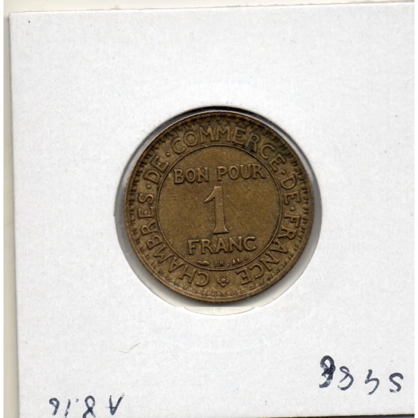 Bon pour 1 franc Commerce Industrie 1927 Sup-