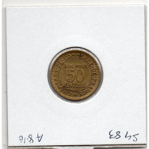 Bon pour 50 centimes Commerce Industrie 1924 Sup