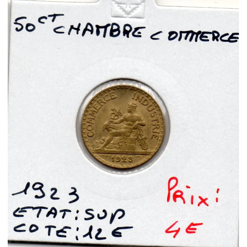 Bon pour 50 centimes Commerce Industrie 1923 Sup Bon pour 50 centimes Commerce Industrie 1923 Sup