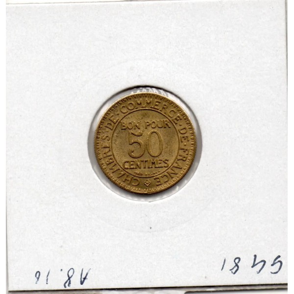 Bon pour 50 centimes Commerce Industrie 1923 Sup