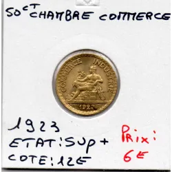 Bon pour 50 centimes Commerce Industrie 1923 Sup+
