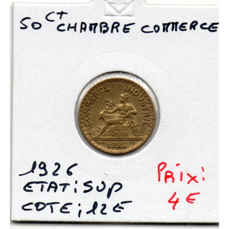 Bon pour 50 centimes Commerce Industrie 1926 Sup Bon pour 50 centimes Commerce Industrie 1926 Sup