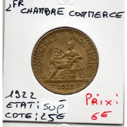 Bon pour 2 francs Commerce Industrie 1922 Sup-