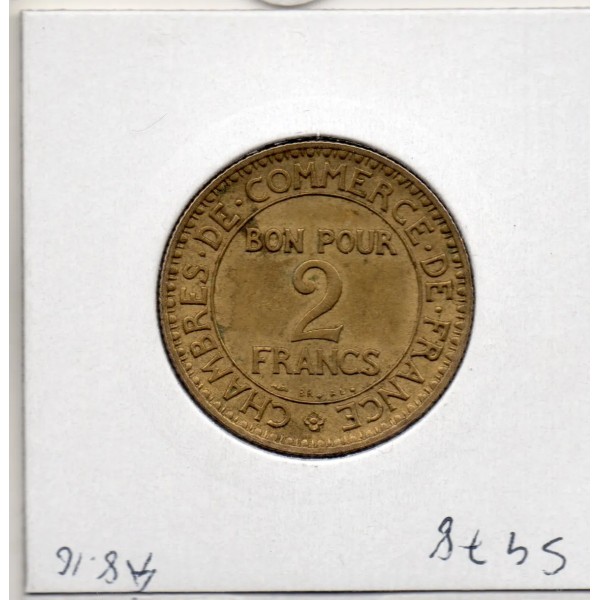 Bon pour 2 francs Commerce Industrie 1922 Sup-