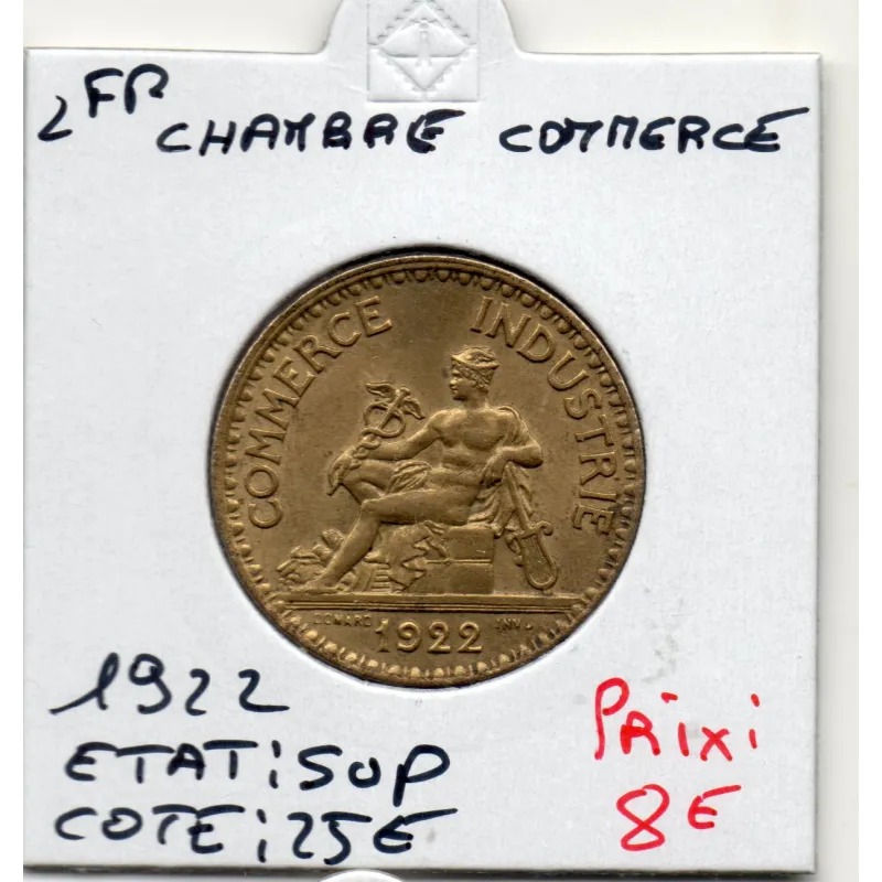 Bon pour 2 francs Commerce Industrie 1922 Sup Bon pour 2 francs Commerce Industrie 1922 Sup