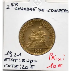 Bon pour 2 francs Commerce Industrie 1921 Sup+