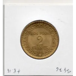 Bon pour 2 francs Commerce Industrie 1921 Sup+