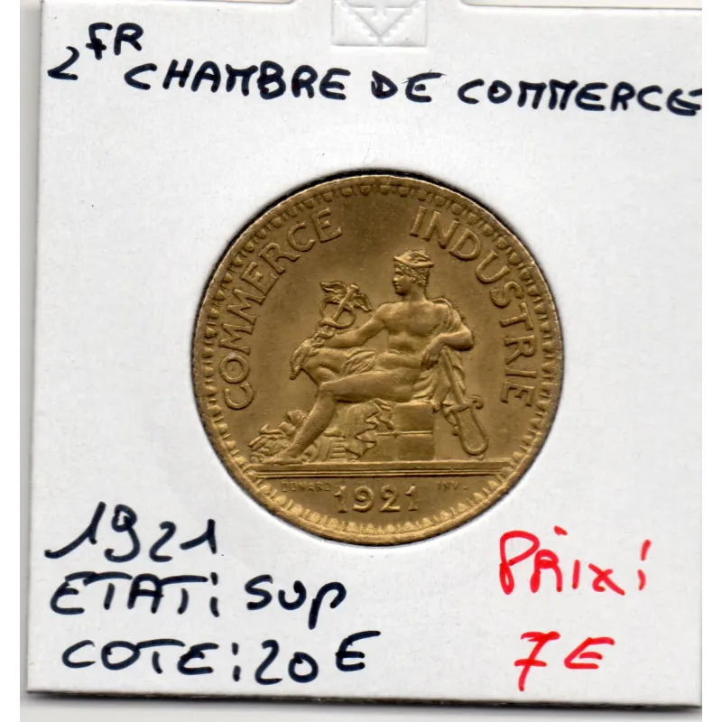 Bon pour 2 francs Commerce Industrie 1921 Sup Bon pour 2 francs Commerce Industrie 1921 Sup