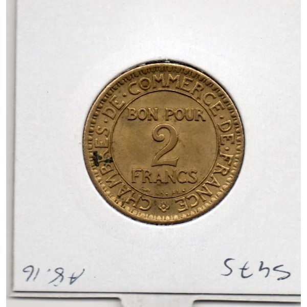 Bon pour 2 francs Commerce Industrie 1921 Sup