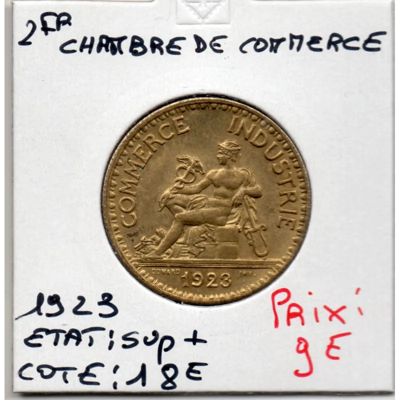 Bon pour 2 francs Commerce Industrie 1923 Sup+ Bon pour 2 francs Commerce Industrie 1923 Sup+