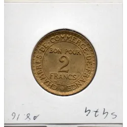Bon pour 2 francs Commerce Industrie 1923 Sup+