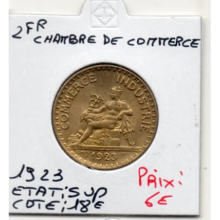 Bon pour 2 francs Commerce Industrie 1923 Sup