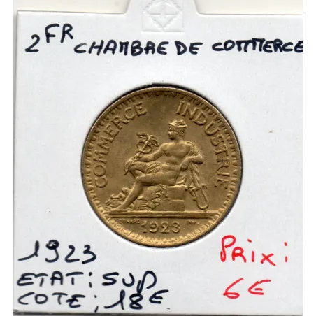 Bon pour 2 francs Commerce Industrie 1923 Sup