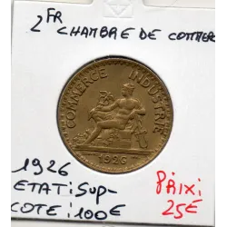 Bon pour 2 francs Commerce Industrie 1926 Sup-
