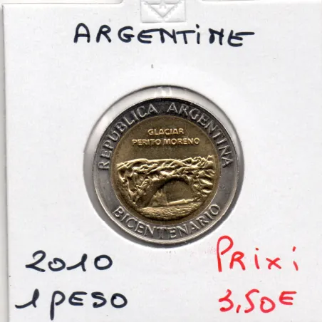 Argentine 1 peso 2010 Spl, KM.160 Glacier Perito Moreno
