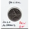 Pacifique Français 10 Francs 2021 Spl Pirogue
