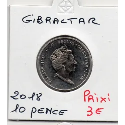 Gibraltar 10 pence 2016 Spl, KM.1621 maison Calpe à Londres