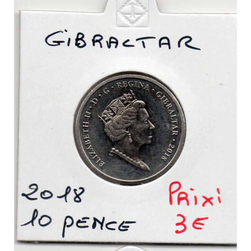 Gibraltar 10 pence 2016 Spl, KM.1621 maison Calpe à Londres Gibraltar 10 pence 2016 Spl, KM.1621 maison Calpe à Londres