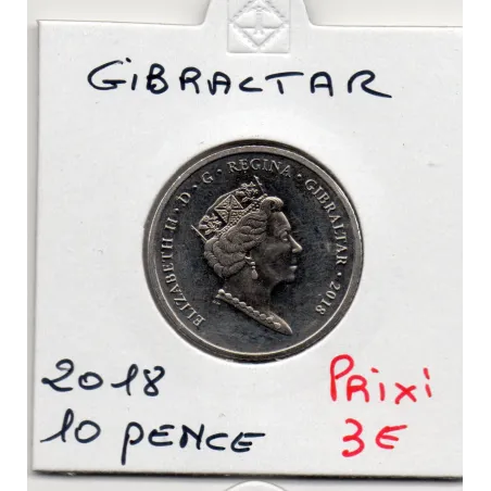 Gibraltar 10 pence 2016 Spl, KM.1621 maison Calpe à Londres