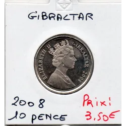 Gibraltar 10 pence 2008 Spl, KM.1082 canon