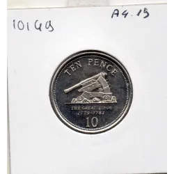 Gibraltar 10 pence 2008 Spl, KM.1082 canon