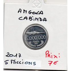 Angola province de Cabinda 5 Millions Reais 2017 Spl