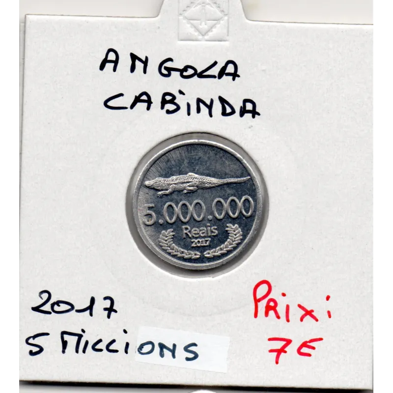 Angola province de Cabinda 5 Millions Reais 2017 Spl Angola province de Cabinda 5 Millions Reais 2017 Spl