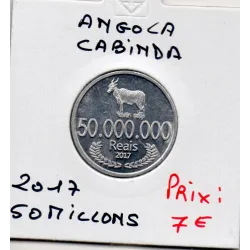 Angola province de Cabinda 50 Millions Reais 2017 Spl