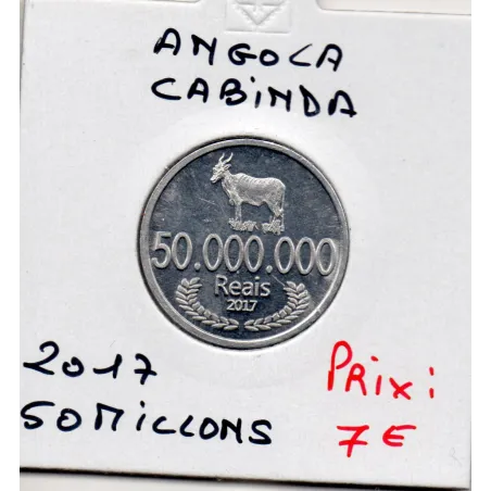 Angola province de Cabinda 50 Millions Reais 2017 Spl