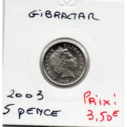 Gibraltar 5 pence 2003 Spl, KM 775 Macaque de Barbarie