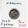 Gibraltar 5 pence 2003 Spl, KM 775 Macaque de Barbarie