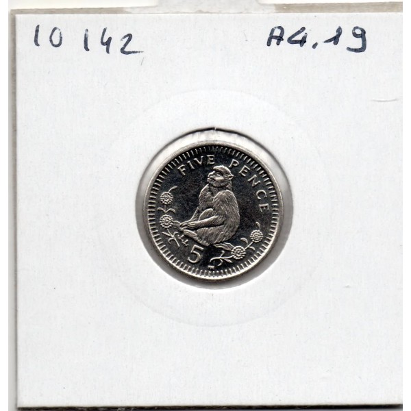 Gibraltar 5 pence 2003 Spl, KM 775 Macaque de Barbarie