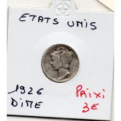 Etats Unis dime 1926 TB, KM.140 mercury