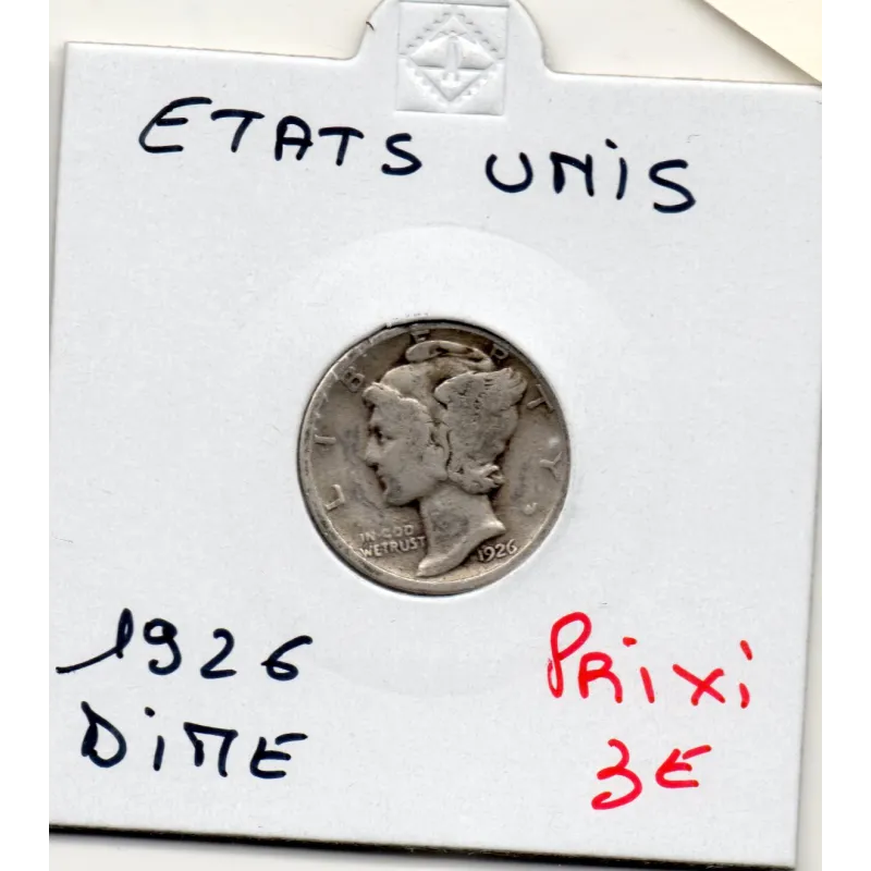 Etats Unis dime 1926 TB, KM.140 mercury Etats Unis dime 1926 TB, KM.140 mercury