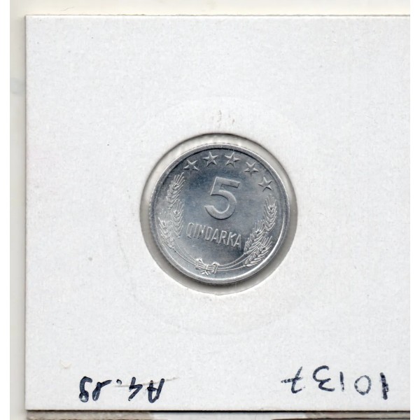 Albanie 5 qindarka 1964 Spl, KM.39